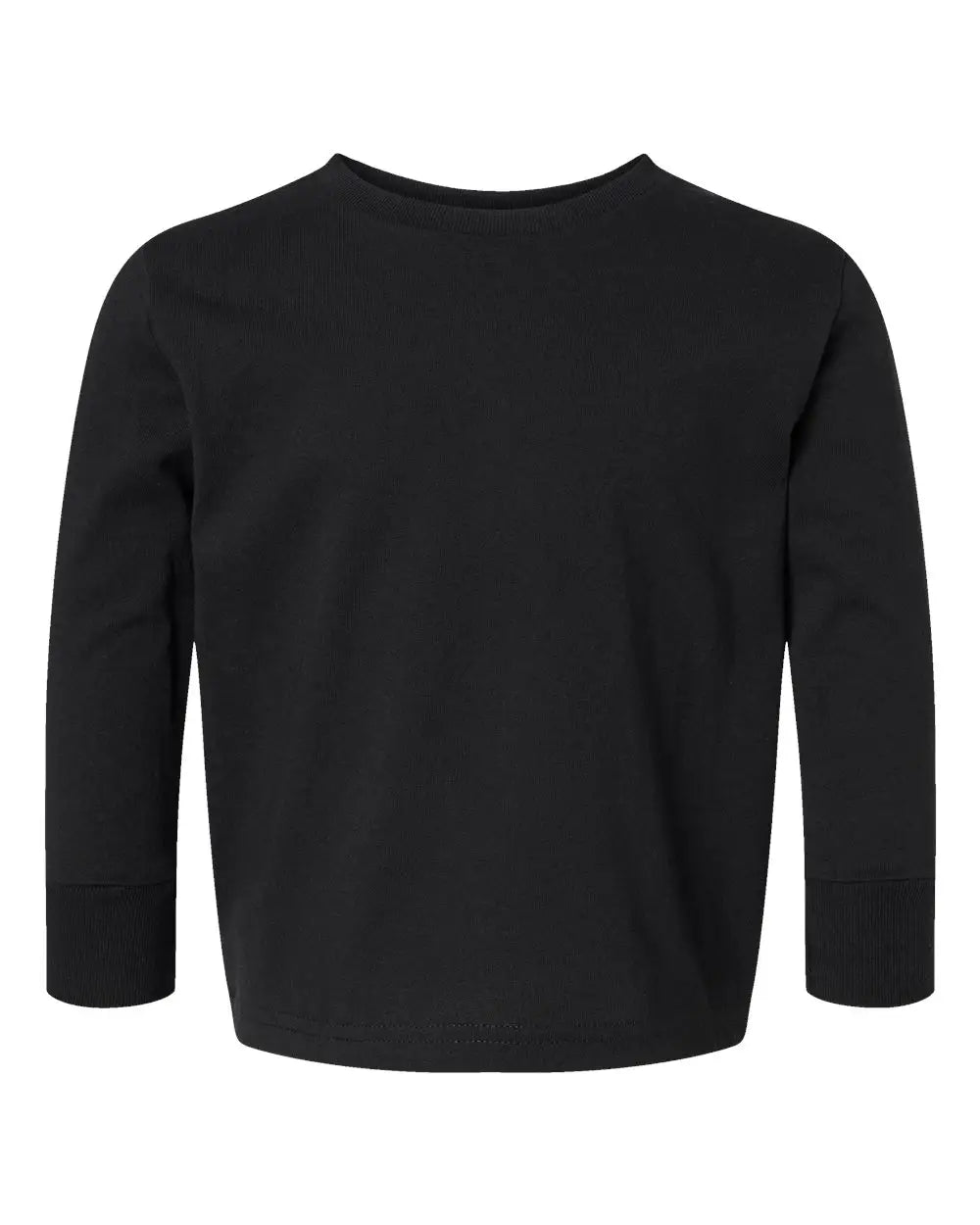 Rabbit Skins 3311 Toddler Cotton Jersey Long Sleeve Tee - Black - 2t