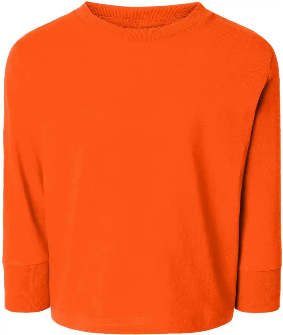 Rabbit Skins 3311 Toddler Cotton Jersey Long Sleeve Tee - Orange - 2t