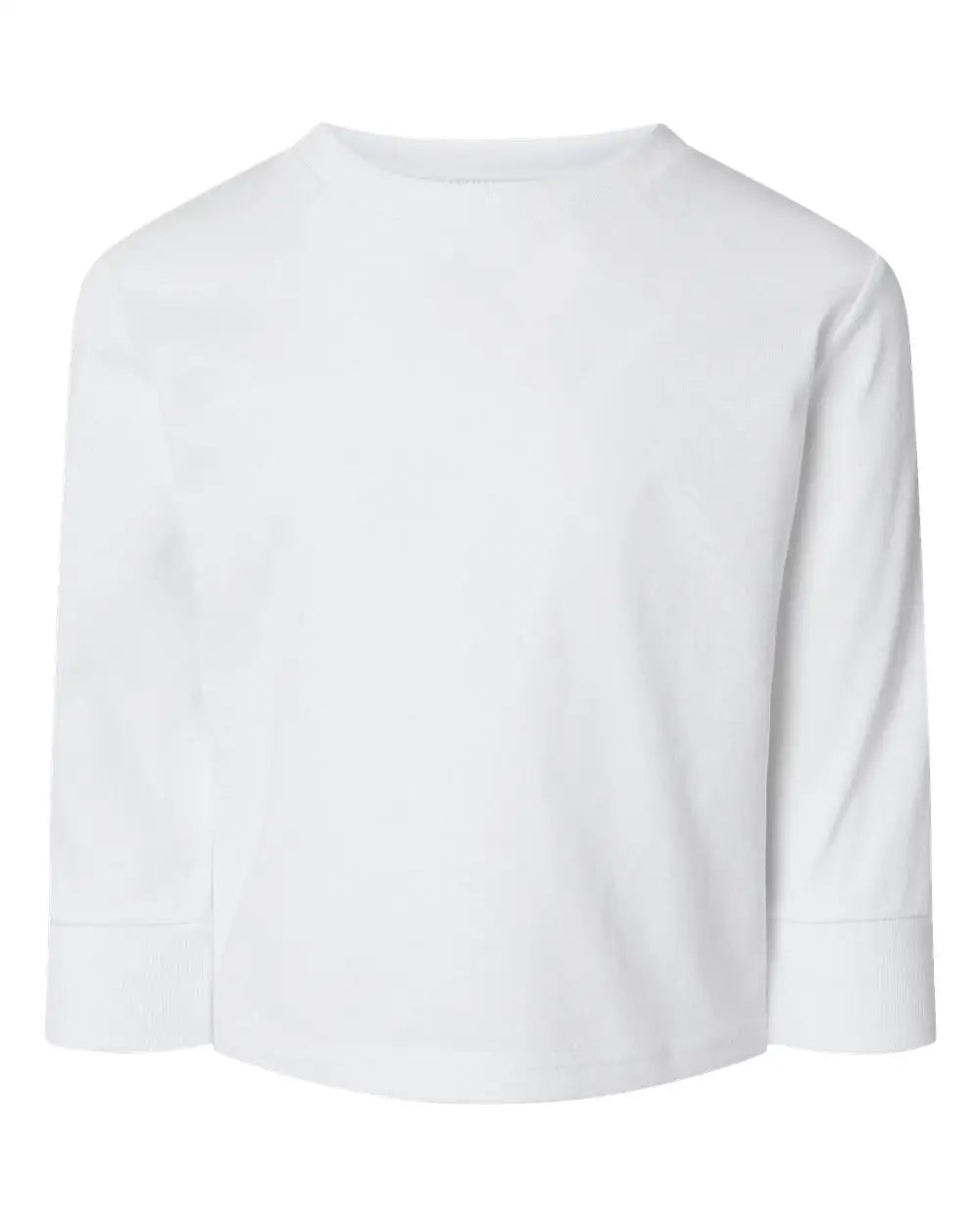 Rabbit Skins 3311 Toddler Cotton Jersey Long Sleeve Tee - White - 2t