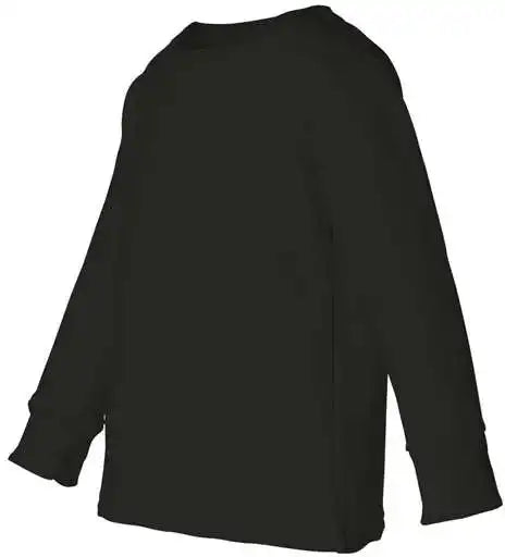 Rabbit Skins 3311 Toddler Long Sleeve Cotton Jersey Tee Black