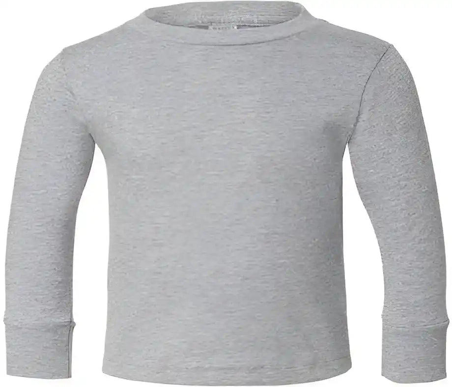 Rabbit Skins 3311 Toddler Long Sleeve Cotton Jersey Tee Heather