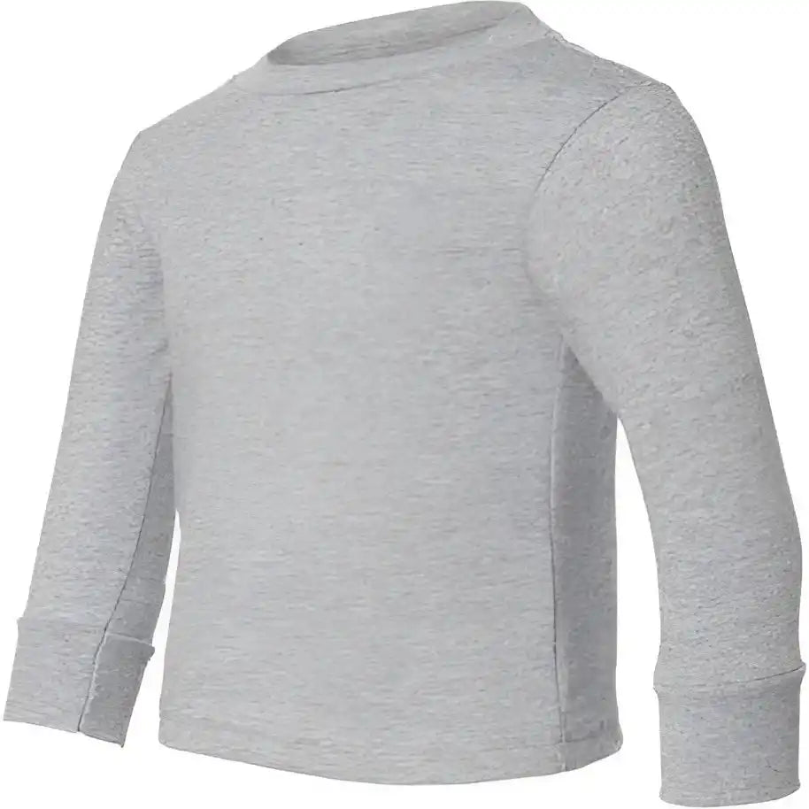 Rabbit Skins 3311 Toddler Long Sleeve Cotton Jersey Tee Heather