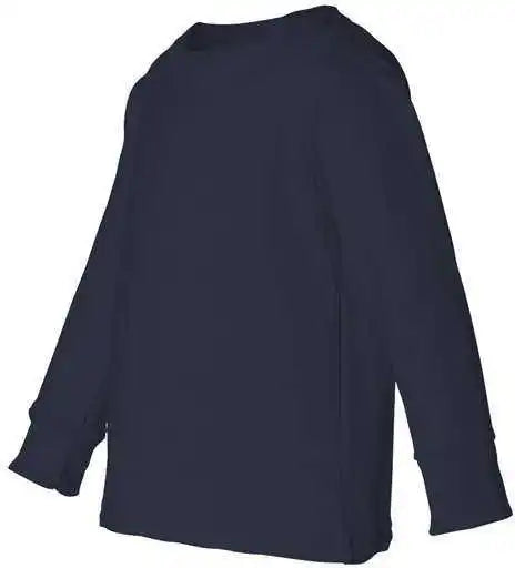 Rabbit Skins 3311 Toddler Long Sleeve Cotton Jersey Tee Navy