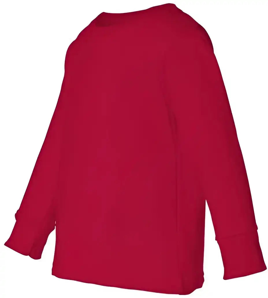 Rabbit Skins 3311 Toddler Long Sleeve Cotton Jersey Tee - Red