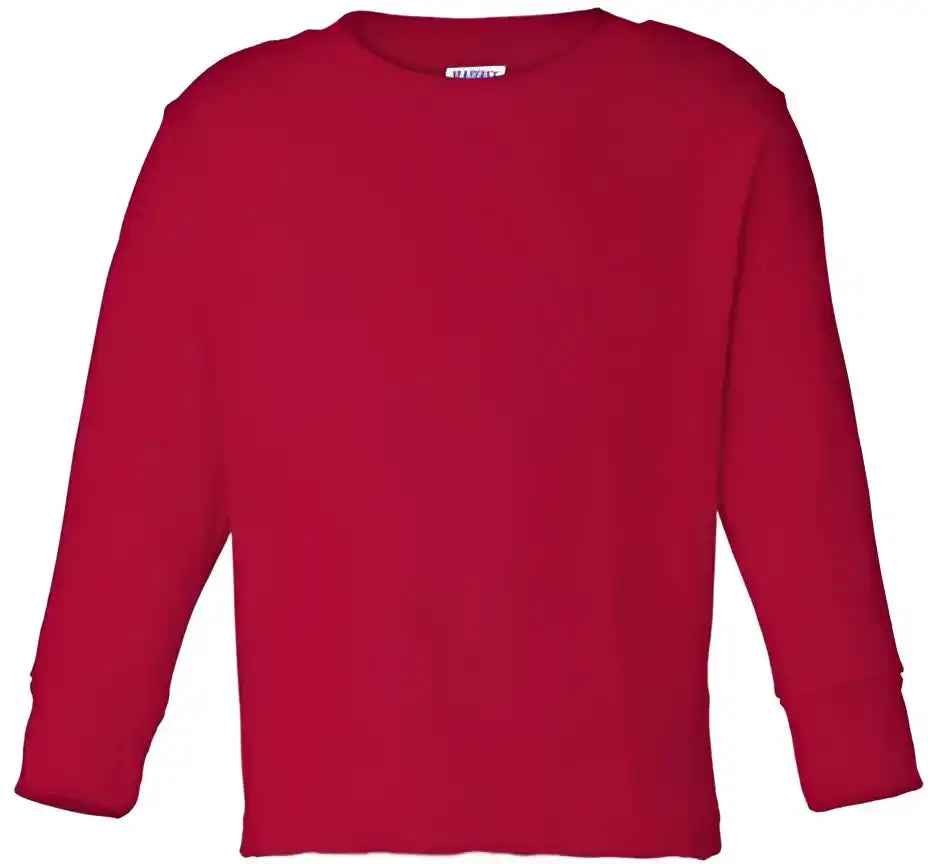 Rabbit Skins 3311 Toddler Long Sleeve Cotton Jersey Tee - Red