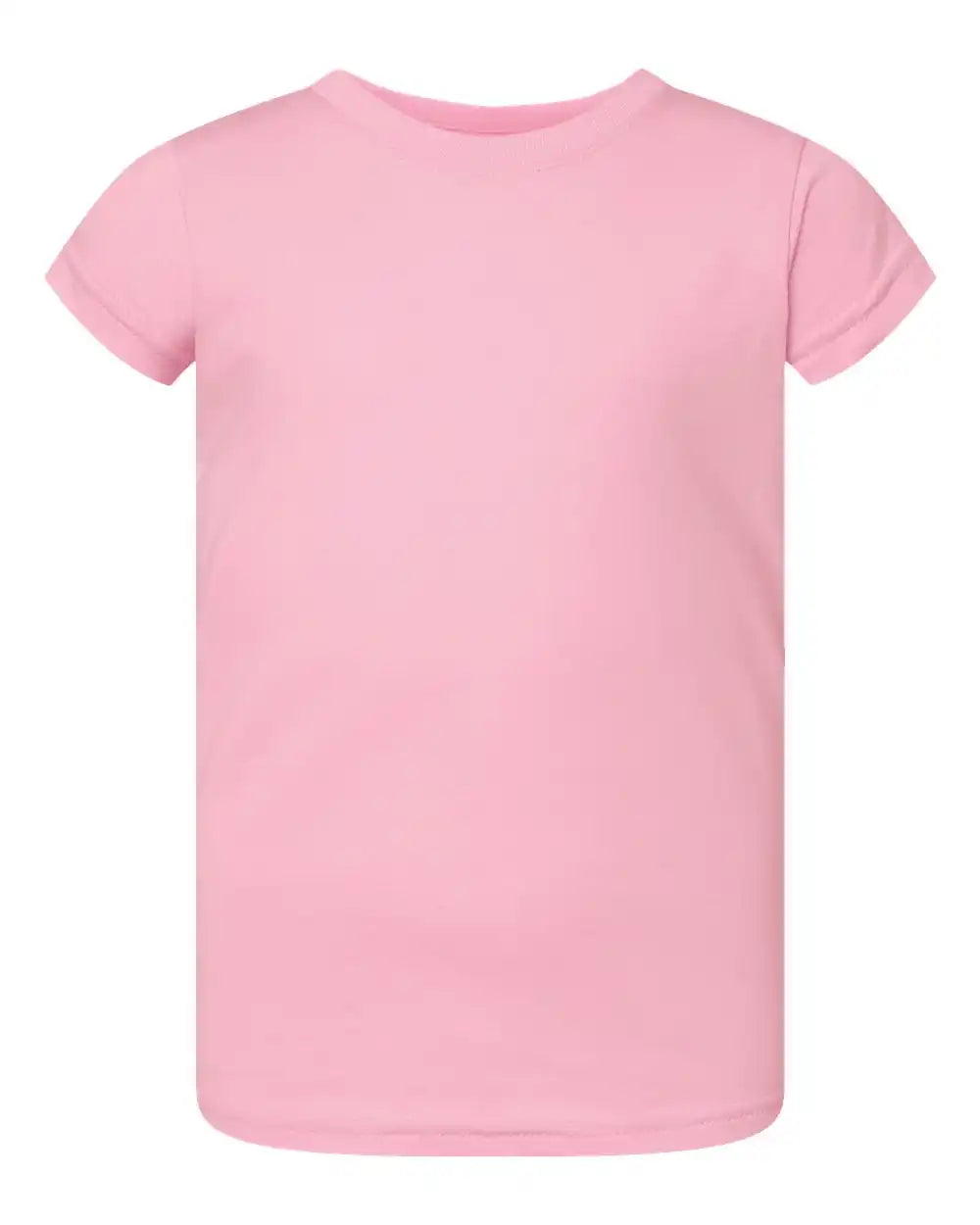 Rabbit Skins 3316 Toddler Girls Fine Jersey Tee - Pink - 2t