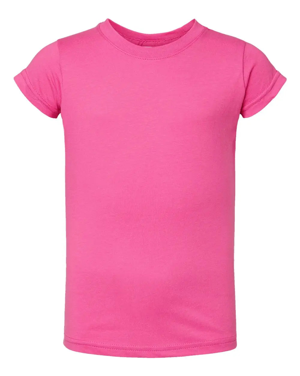 Rabbit Skins 3316 Toddler Girls Fine Jersey Tee - Raspberry - 2t