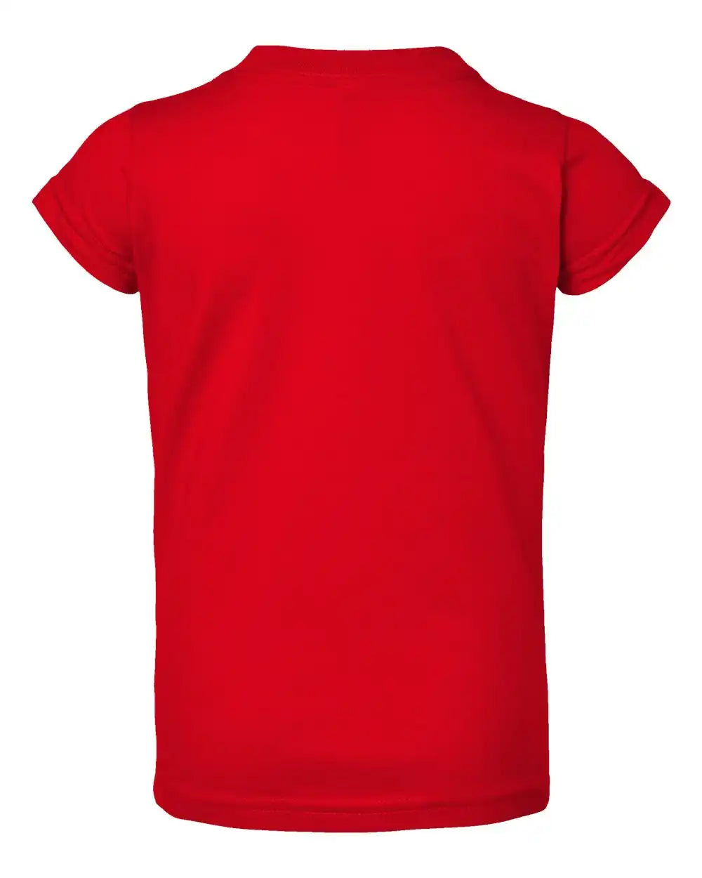 Rabbit Skins 3316 Toddler Girls Fine Jersey Tee - Red - 4t