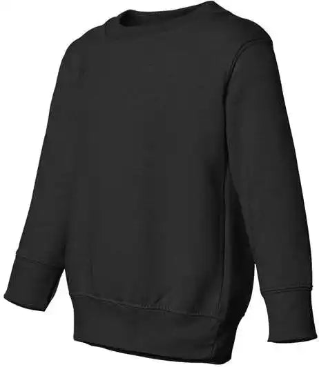 Rabbit Skins 3317 Toddler Fleece Crewneck Sweatshirt Black
