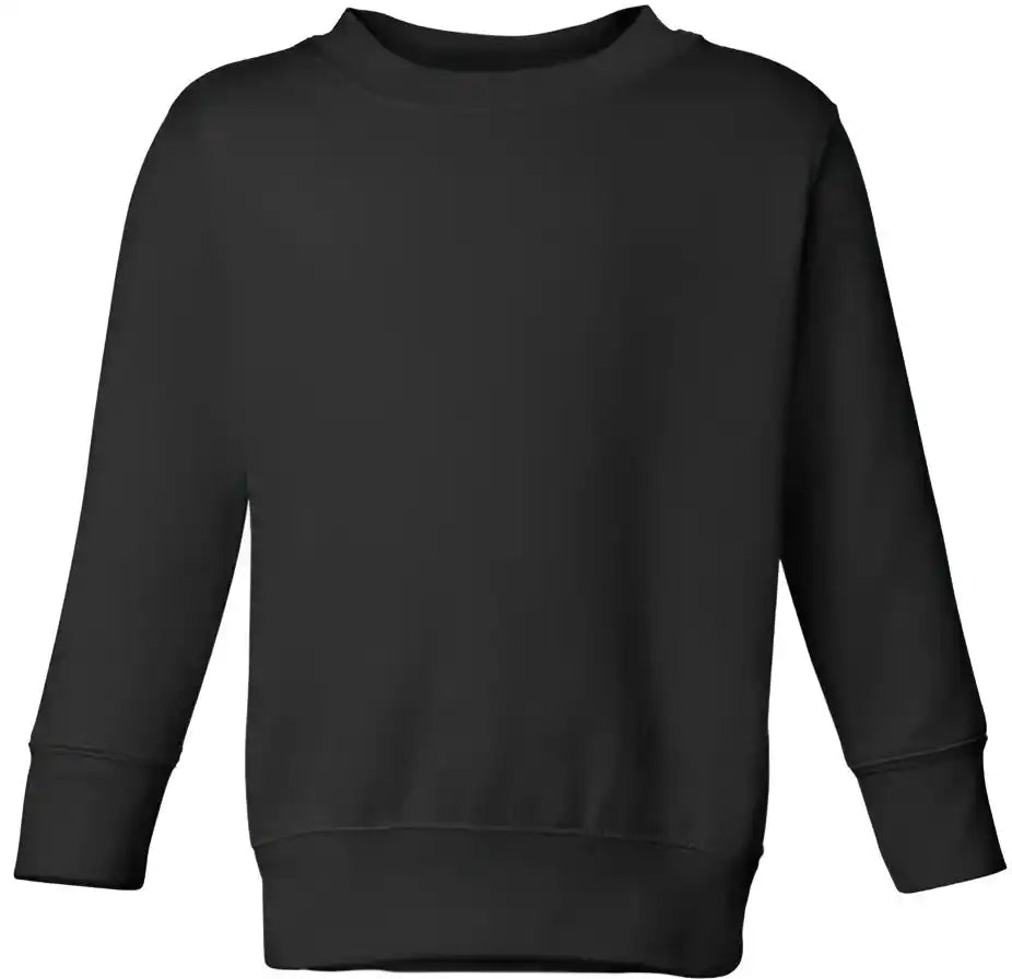 Rabbit Skins 3317 Toddler Fleece Crewneck Sweatshirt - Black
