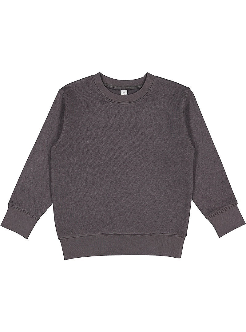 Rabbit Skins 3317 Toddler Fleece Crewneck Sweatshirt - Charcoal