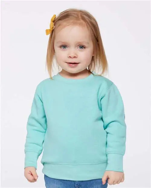 Rabbit Skins 3317 Toddler Fleece Crewneck Sweatshirt - Chill - 2t