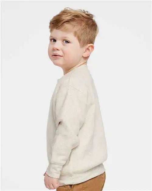 Rabbit Skins 3317 Toddler Fleece Crewneck Sweatshirt Natural Heather