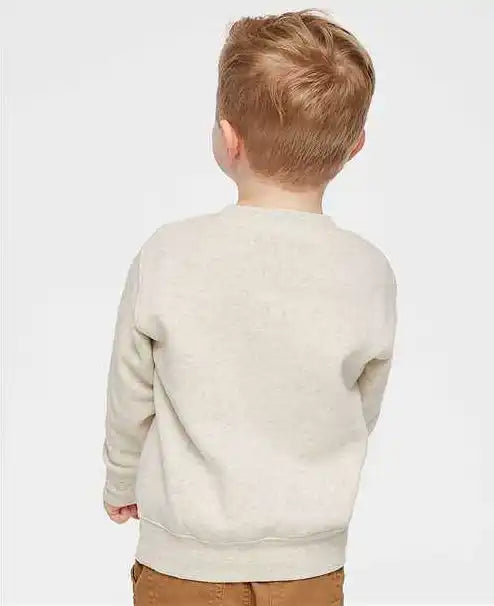 Rabbit Skins 3317 Toddler Fleece Crewneck Sweatshirt Natural Heather