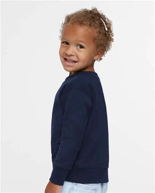 Rabbit Skins 3317 Toddler Fleece Crewneck Sweatshirt - Navy