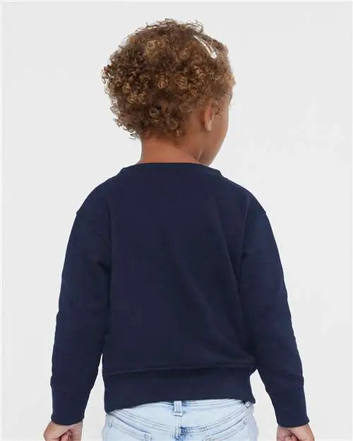 Rabbit Skins 3317 Toddler Fleece Crewneck Sweatshirt - Navy
