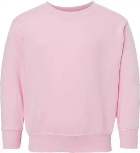 Rabbit Skins 3317 Toddler Fleece Crewneck Sweatshirt Pink