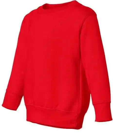 Rabbit Skins 3317 Toddler Fleece Crewneck Sweatshirt Red