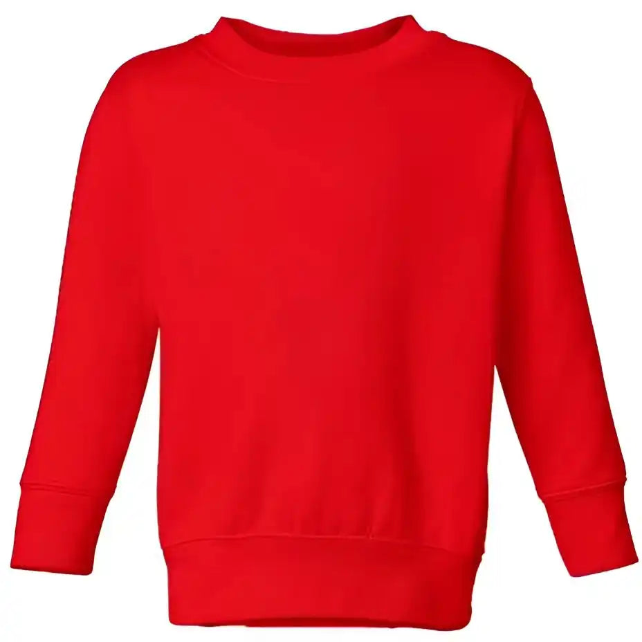 Rabbit Skins 3317 Toddler Fleece Crewneck Sweatshirt Red