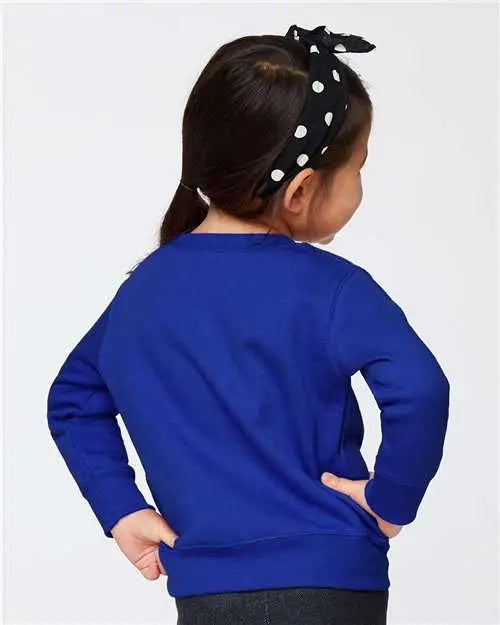 Rabbit Skins 3317 Toddler Fleece Crewneck Sweatshirt - Royal