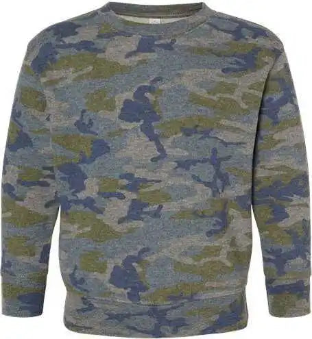 Rabbit Skins 3317 Toddler Fleece Crewneck Sweatshirt - Vintage Camo