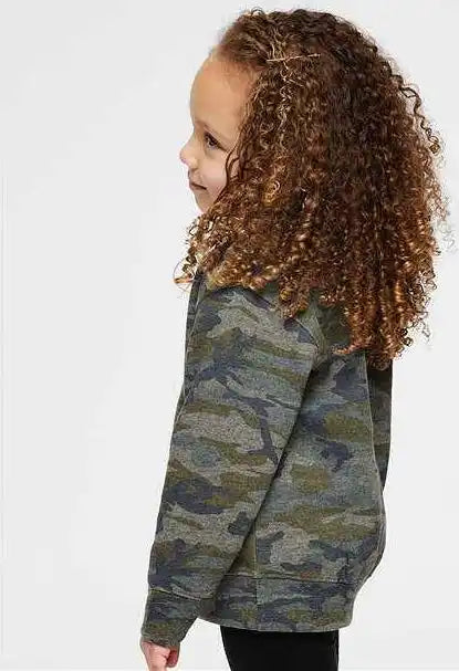 Rabbit Skins 3317 Toddler Fleece Crewneck Sweatshirt - Vintage Camo