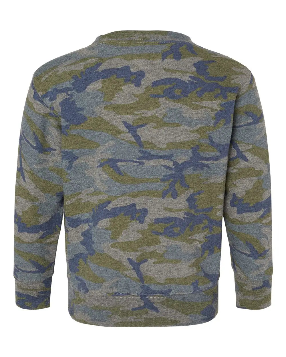 Rabbit Skins 3317 Toddler Fleece Crewneck Sweatshirt - Vintage Camo - Dark Gray / 2t