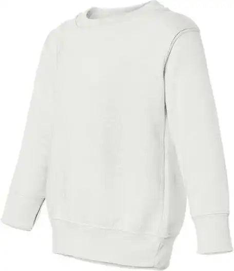 Rabbit Skins 3317 Toddler Fleece Crewneck Sweatshirt - White