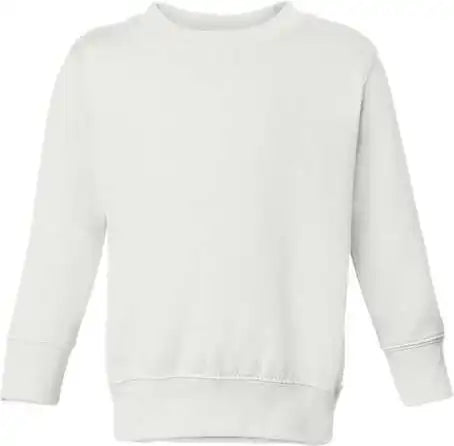 Rabbit Skins 3317 Toddler Fleece Crewneck Sweatshirt White