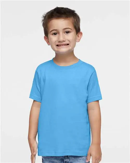 Rabbit Skins 3321 Toddler Fine Jersey Tee - Aqua