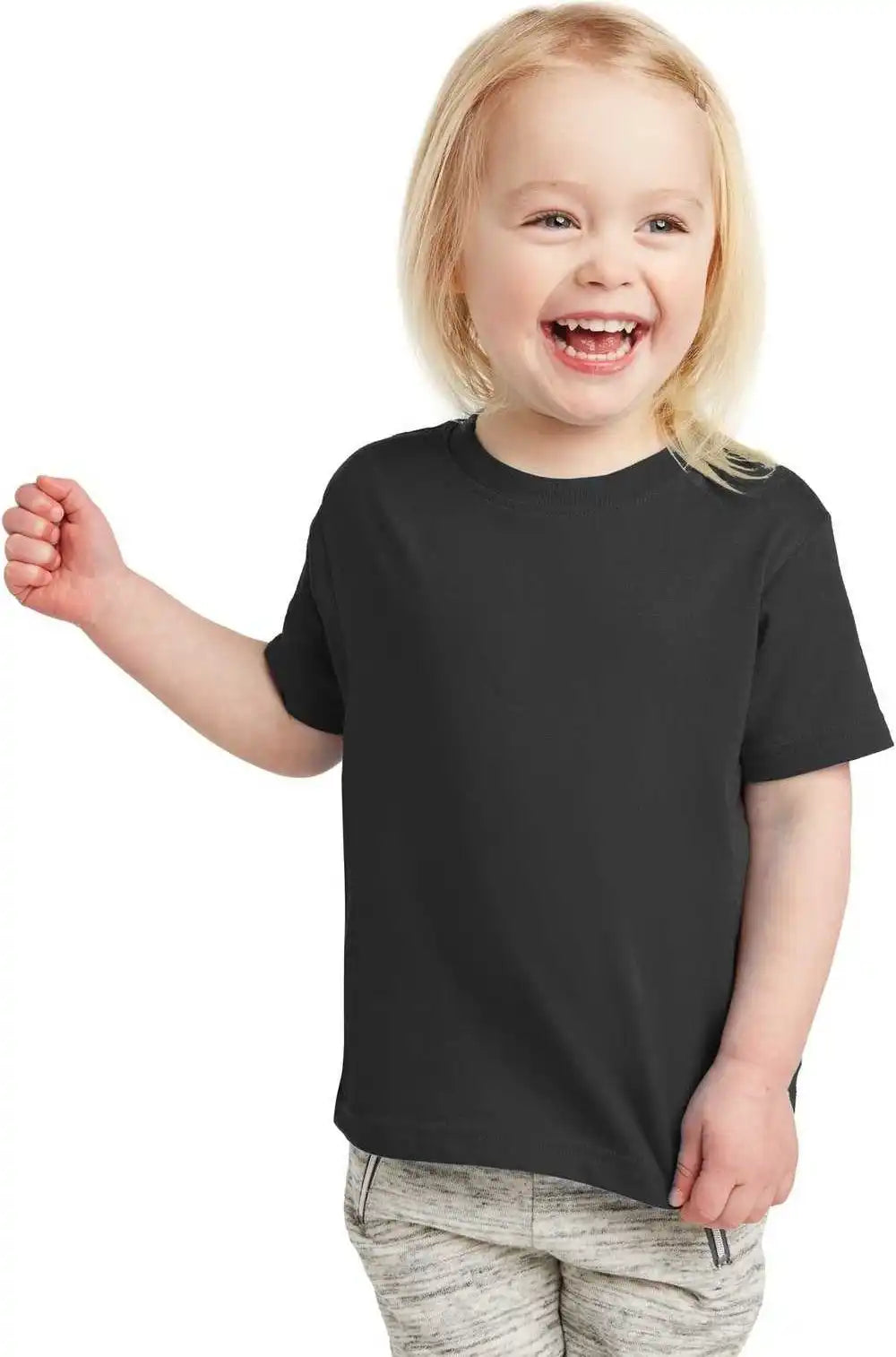 Rabbit Skins 3321 Toddler Fine Jersey Tee - Black