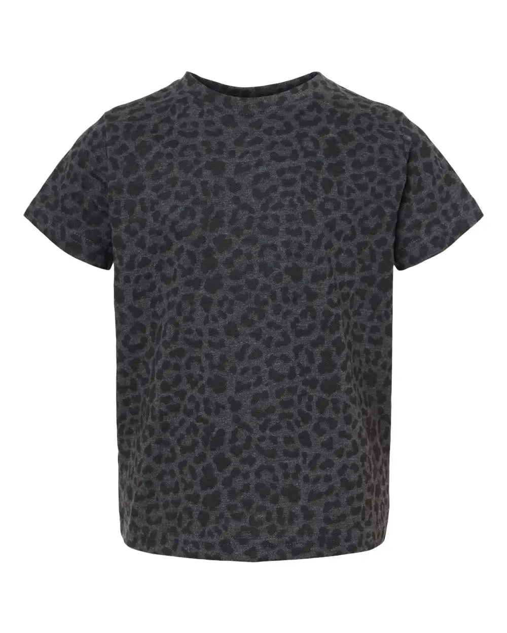 Rabbit Skins 3321 Toddler Fine Jersey Tee - Black Leopard
