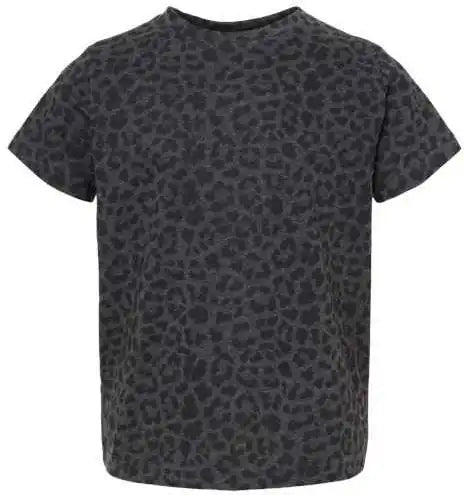 Rabbit Skins 3321 Toddler Fine Jersey Tee Black Leopard