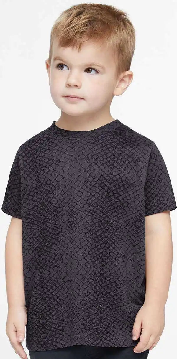 Rabbit Skins 3321 Toddler Fine Jersey Tee - Black Reptile