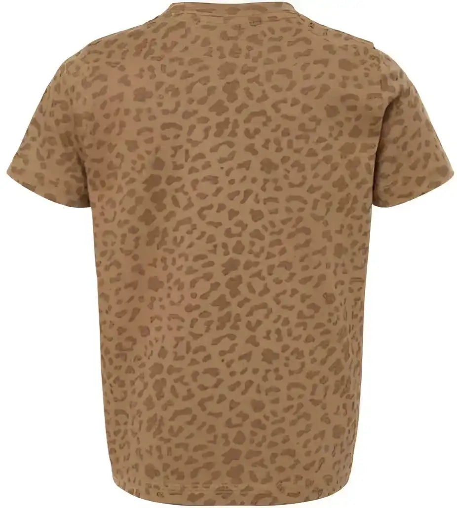 Rabbit Skins 3321 Toddler Fine Jersey Tee Brown Leopard