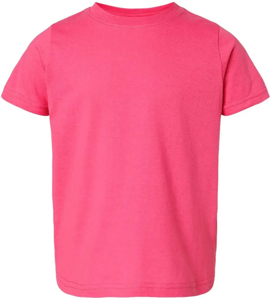 Rabbit Skins 3321 Toddler Fine Jersey Tee - Hot Pink - 2t