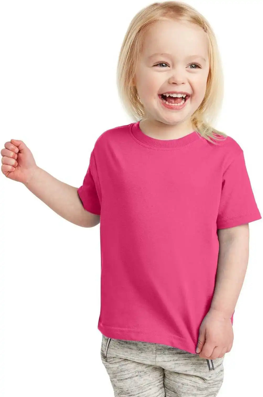 Rabbit Skins 3321 Toddler Fine Jersey Tee Hot Pink