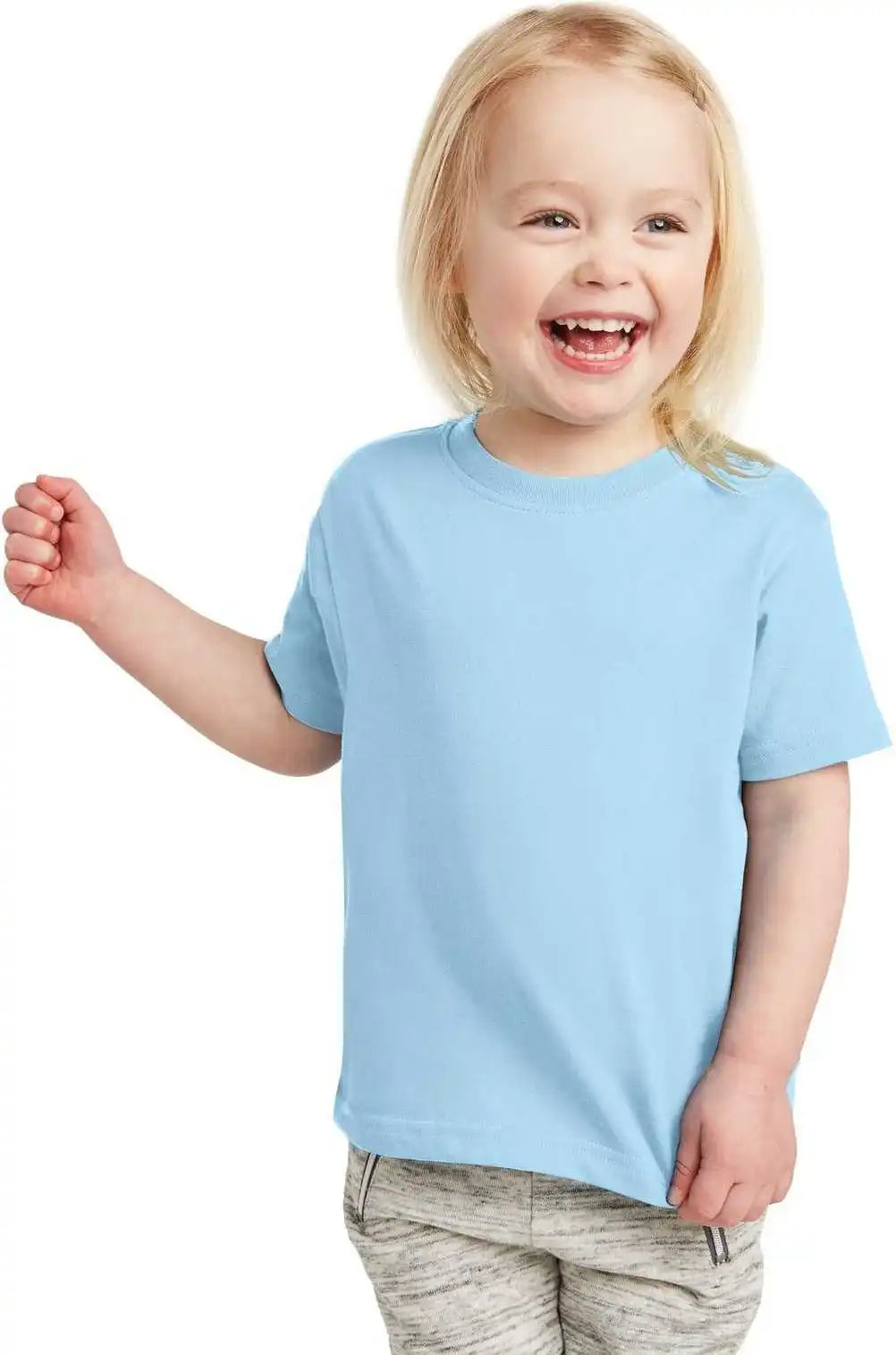 Rabbit Skins 3321 Toddler Fine Jersey Tee Light Blue