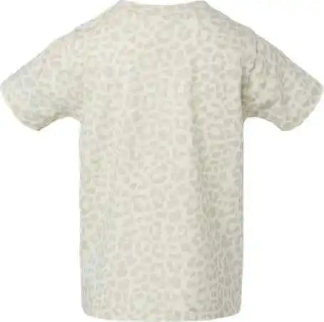 Rabbit Skins 3321 Toddler Fine Jersey Tee - Natural Leopard