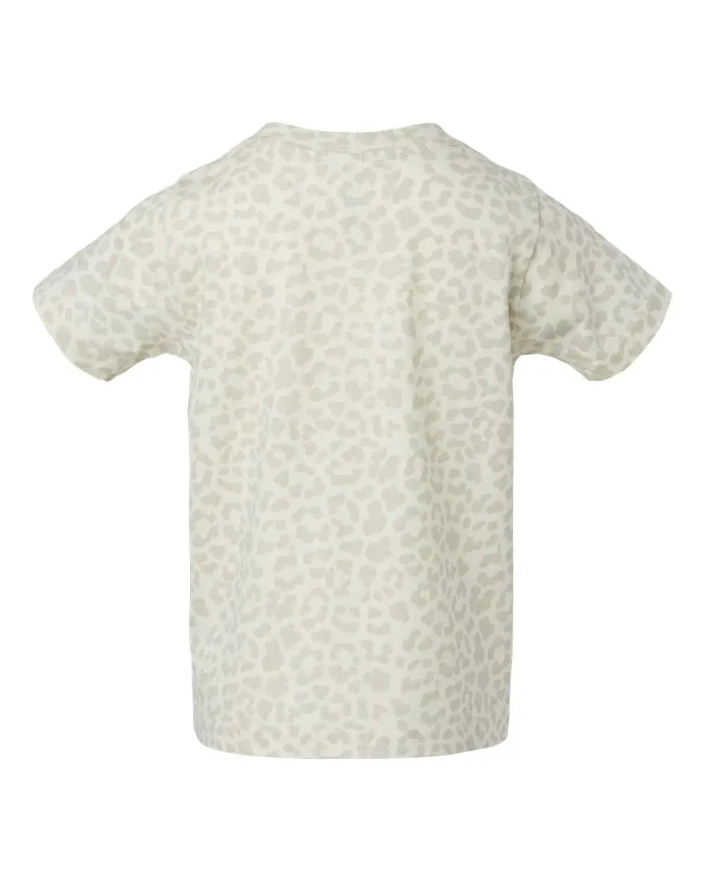 Rabbit Skins 3321 Toddler Fine Jersey Tee - Natural Leopard - Ivory / 2t