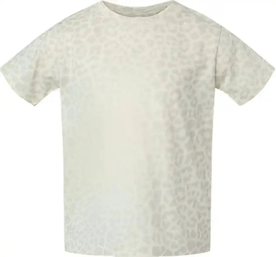 Rabbit Skins 3321 Toddler Fine Jersey Tee - Natural Leopard