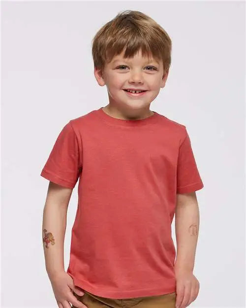 Rabbit Skins 3321 Toddler Fine Jersey Tee - Passionfruit