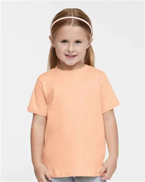 Rabbit Skins 3321 Toddler Fine Jersey Tee - Peachy