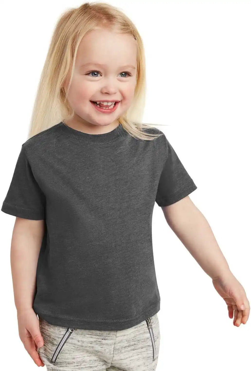 Rabbit Skins 3321 Toddler Fine Jersey Tee - Vintage Smoke