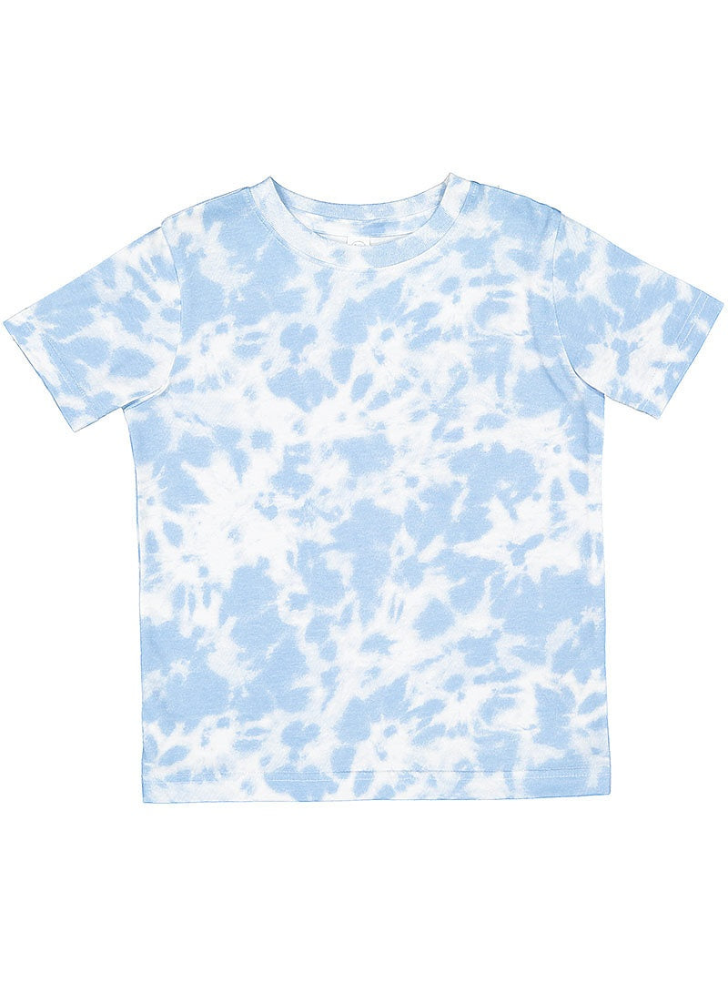 Rabbit Skins 3321ex Toddler Fine Jersey Tee - Extended Colors - Sky Tie Dye