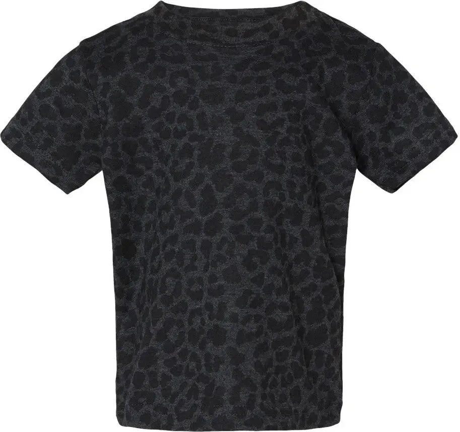 Rabbit Skins 3322 Infant Fine Jersey Tee - Black Leopard - 6m