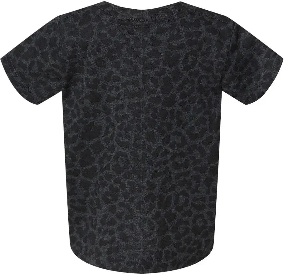Rabbit Skins 3322 Infant Fine Jersey Tee - Black Leopard - 6m