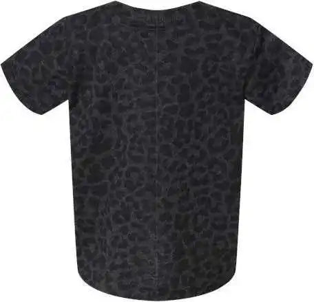 Rabbit Skins 3322 Infant Fine Jersey Tee - Black Leopard