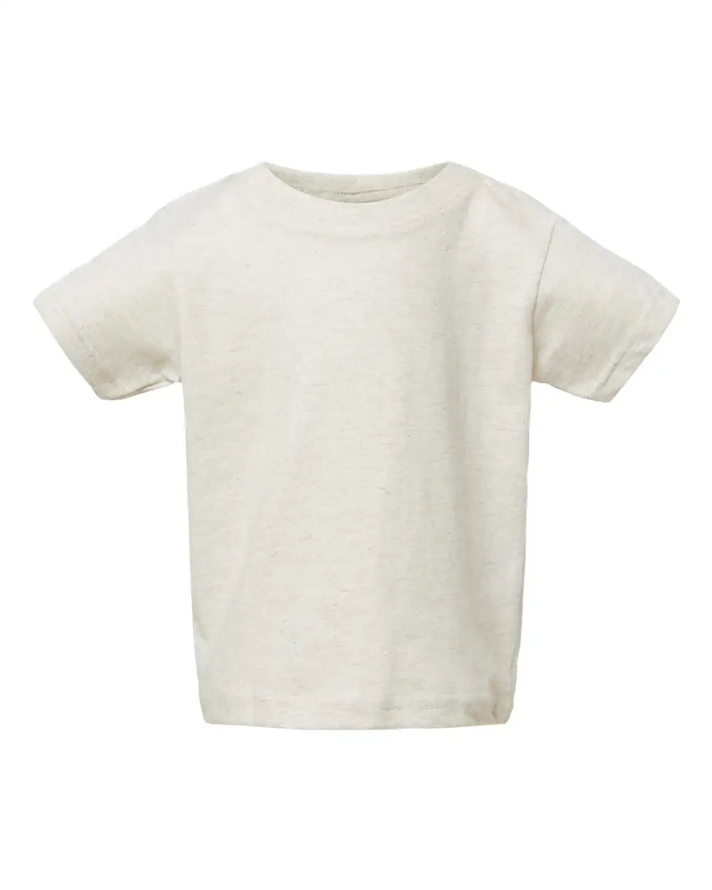 Rabbit Skins 3322 Infant Fine Jersey Tee - Natural Heather - Ivory Dark Gray / 6m