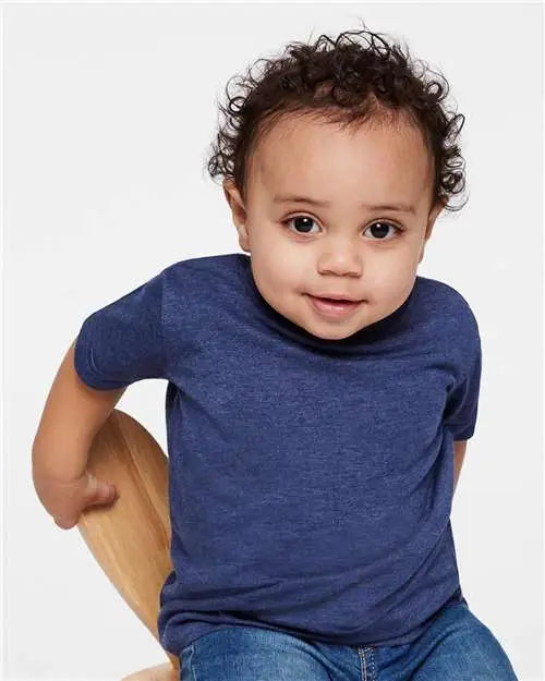 Rabbit Skins 3322 Infant Fine Jersey Tee - Vintage True Navy - 6m